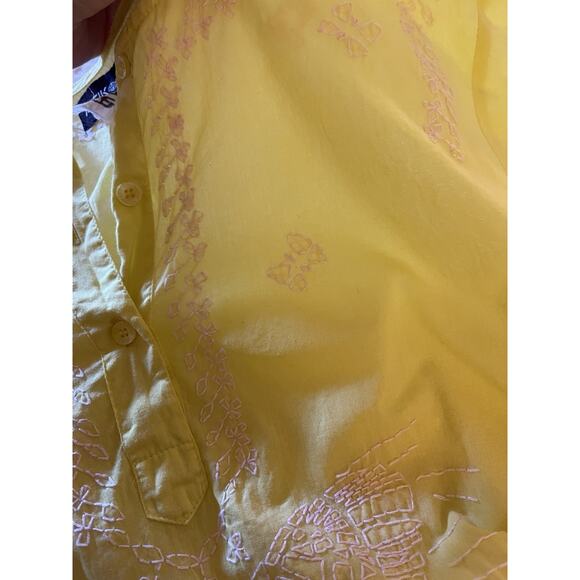 Anthropologie Antik Batik Embroidered Butterfly Cotton Artsy Boho Top Tunic M - Picture 10 of 10